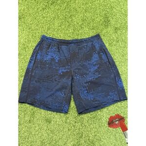 Lululemon Shorts Mens XL Blue Running Drawstring Pockets Athleisure LM7907SZ5011